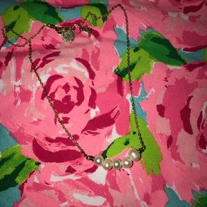 Bourbon and bowties pearl necklace